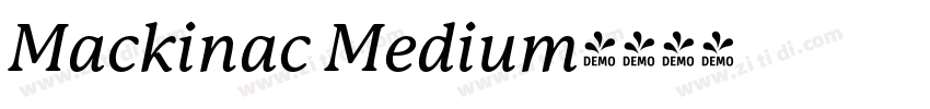 Mackinac Medium字体转换
